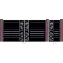 Poarta metalica din tabla de 3 mm