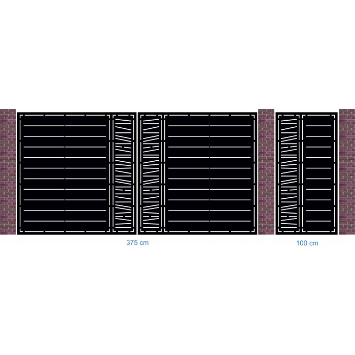 Poarta metalica din tabla de 3 mm